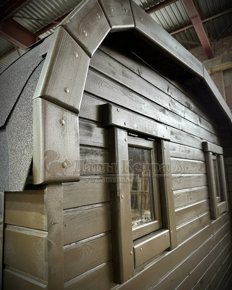 Баня-бочка квадро из кедра 3 метра