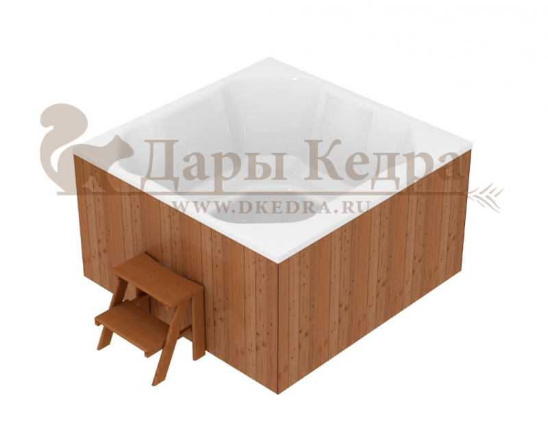 Квадратная композитная купель «Кварта 200» Квадратная композитная купель «Кварта 200»